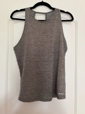 Patagonia Heathered Gray High-Neck Tank Top